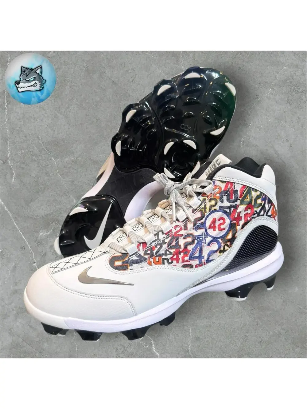 Nike Men's Griffey 2 MCS‎ Baseball Jackie Robinson Day Size 11.5 HJ4509-001